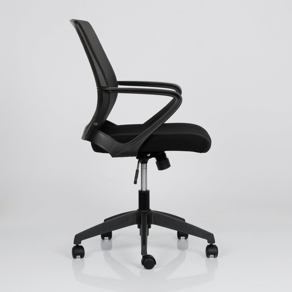 Silla oficina Ejecutiva R6 Negra - Medular Diseño Sillas de Escritorio