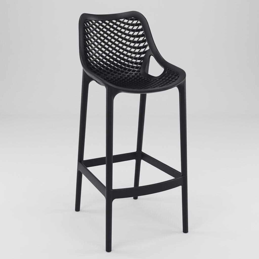 Taburete Munich Negro - Medular Diseño Taburetes