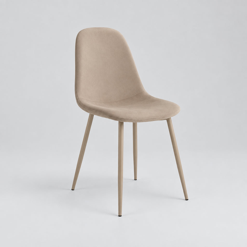 Silla Luxor Velvet Beige - Medular Diseño Sillas de interior