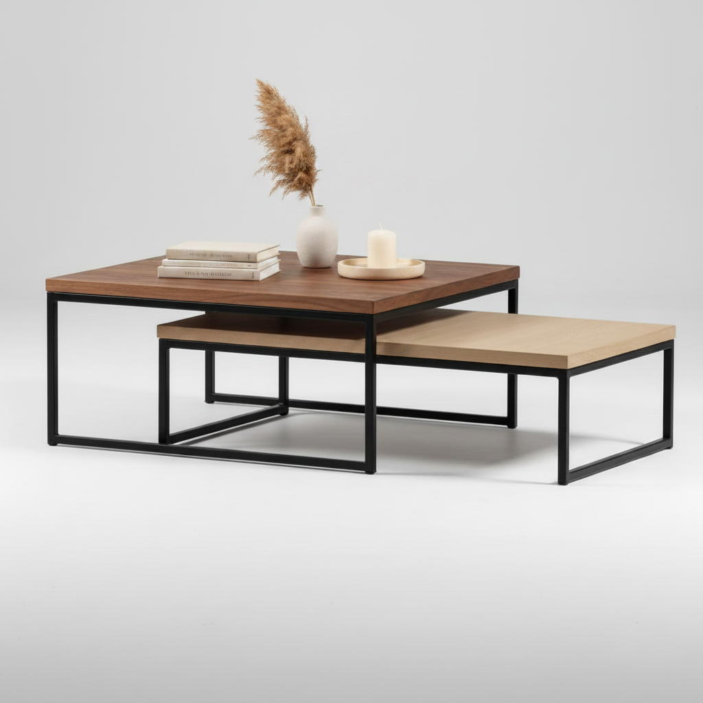 Mesa de Centro Duo Wood - Medular Diseño Mesas de Centro