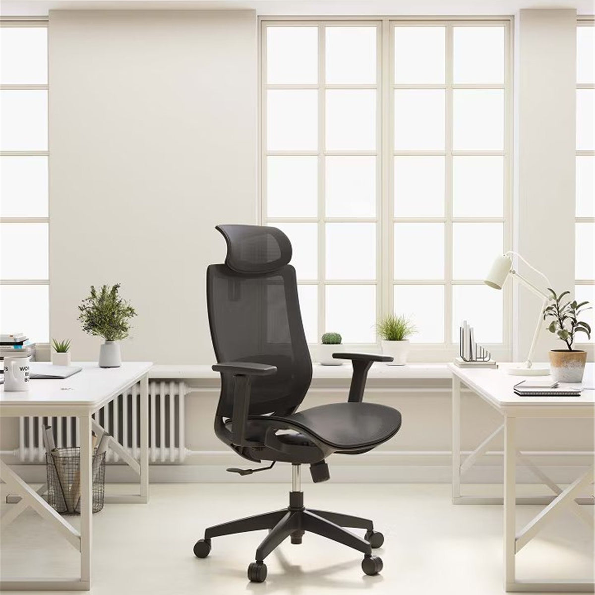 Silla oficina Apolo en un puesto de trabajo