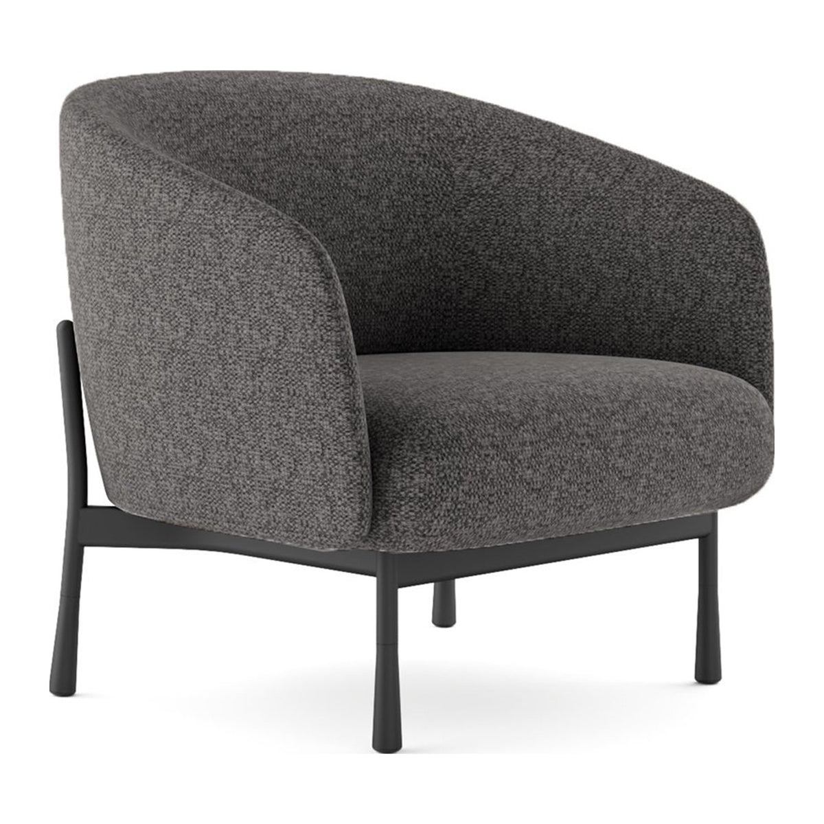 Sillón Cosmo gris, vista tres cuartos