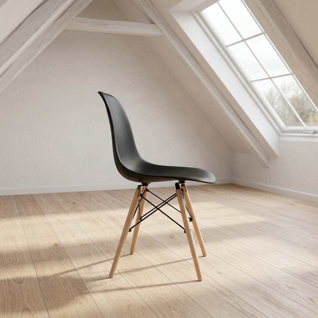 Silla Estilo DSW Negra