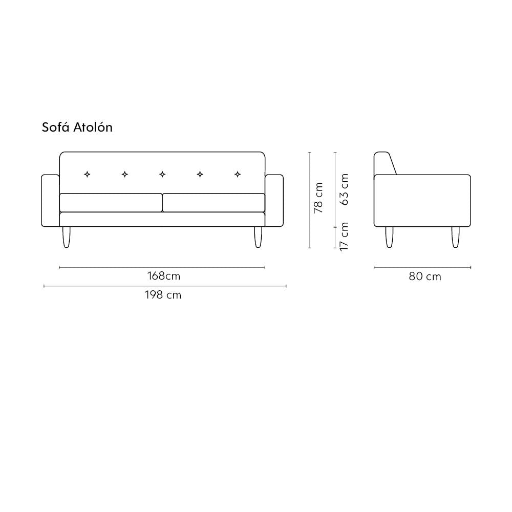 Sofá Atolón Colors Amarillo