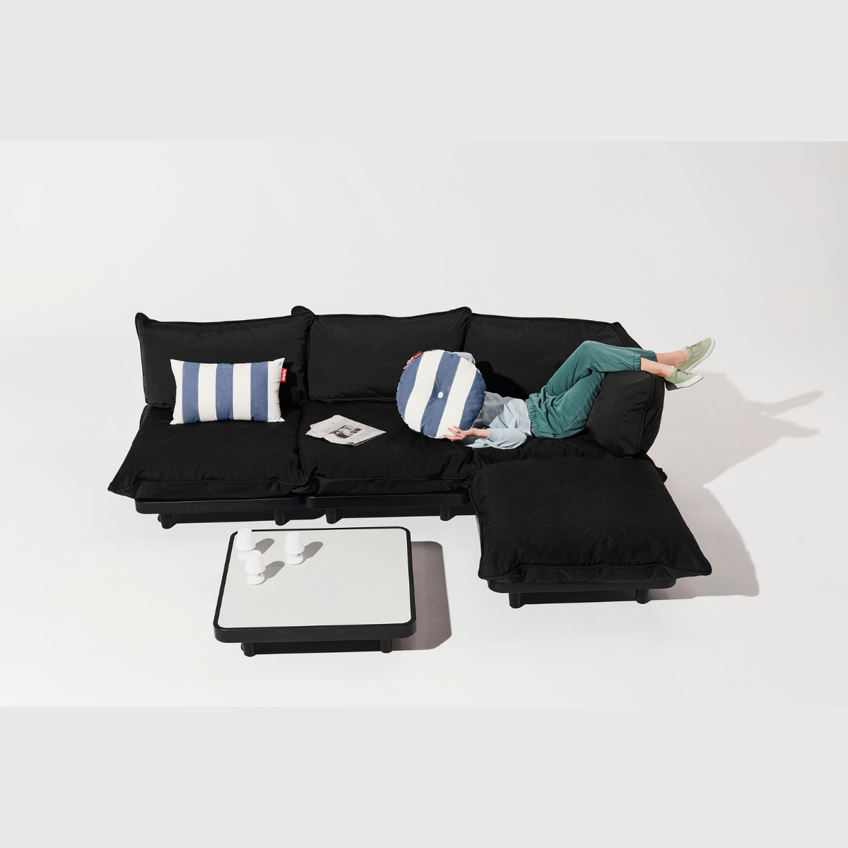 Sofá exterior Paletti Set Large - Thunder Grey