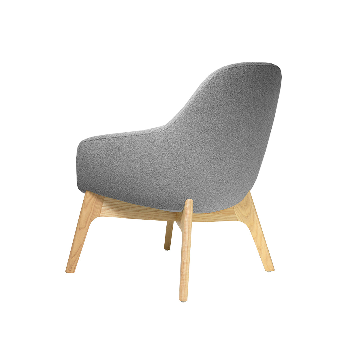 Poltrona Granada Gris Patas Madera