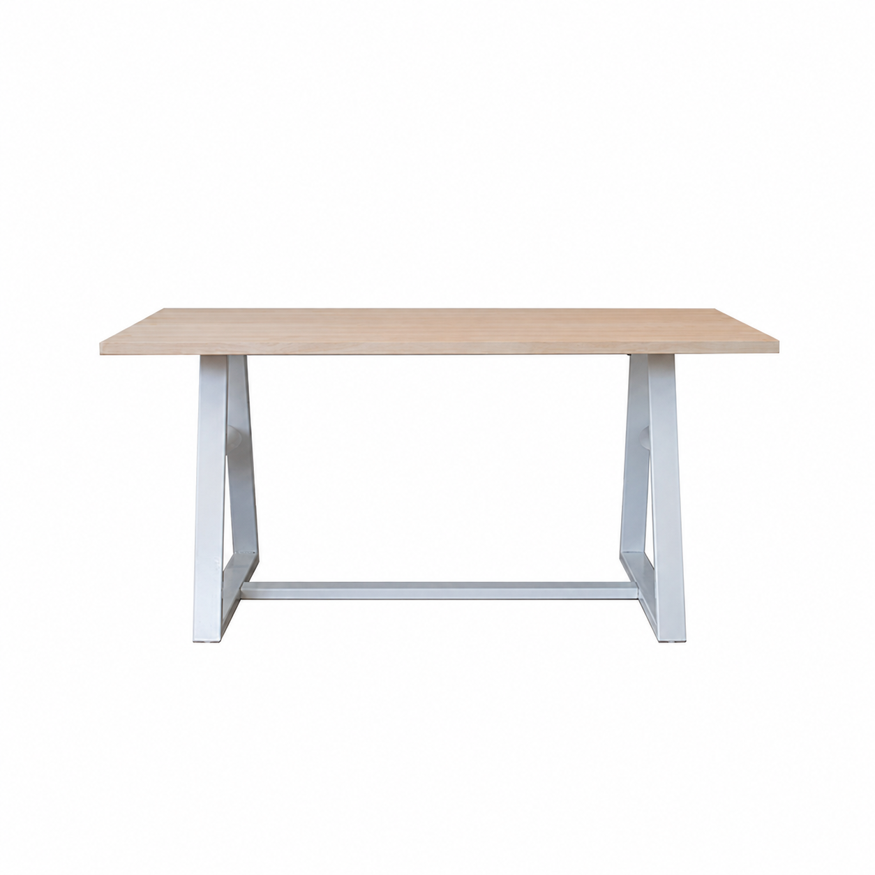 Mesa de Comedor Pablo Natural 6P Base Blanca