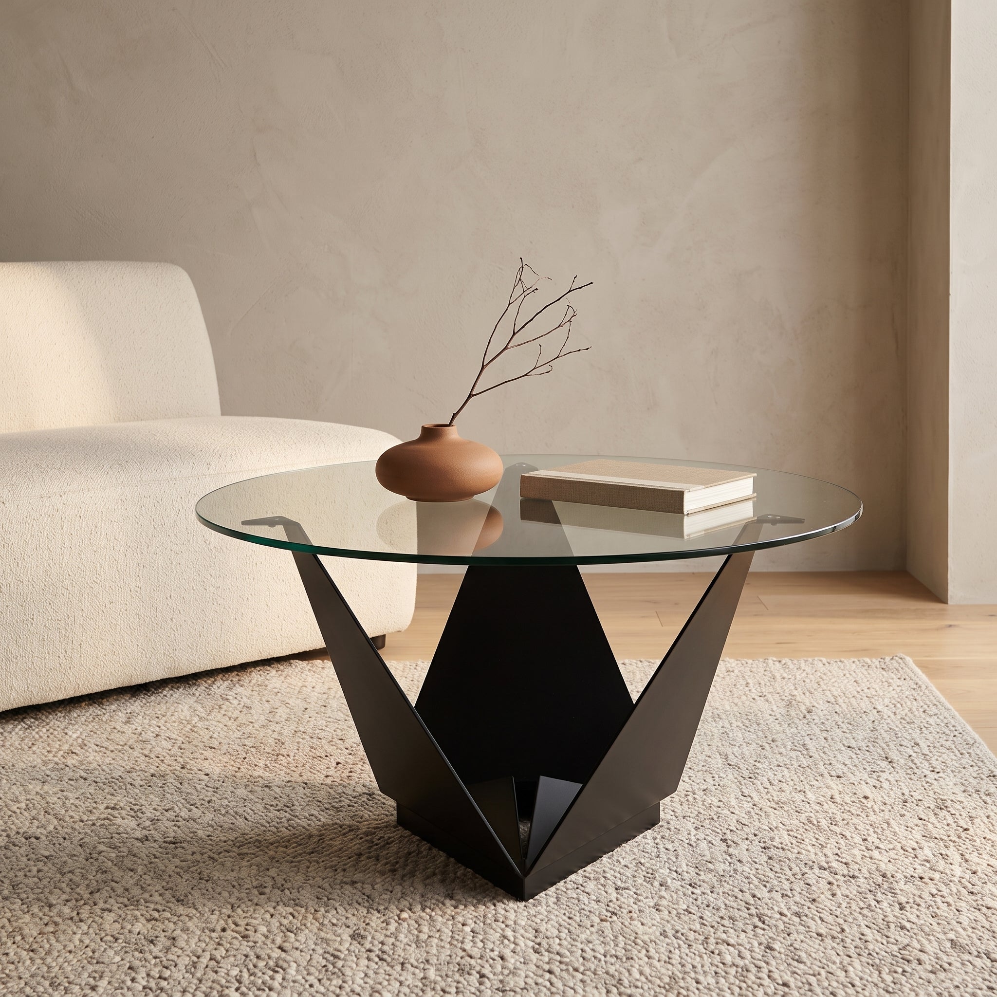 Mesa Tuca Circular Grande Grafito