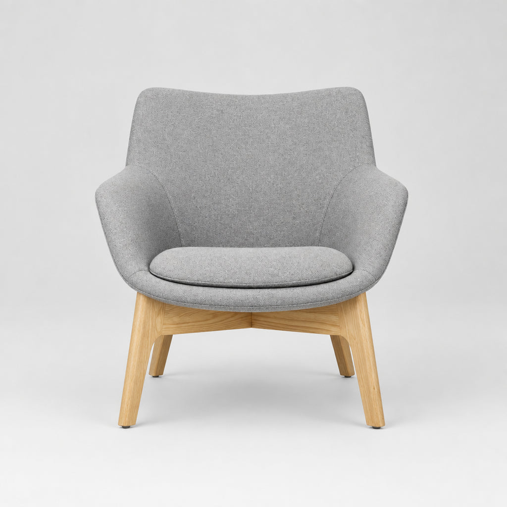 Poltrona Soft Seating Milano Gris - Medular Diseño Poltronas