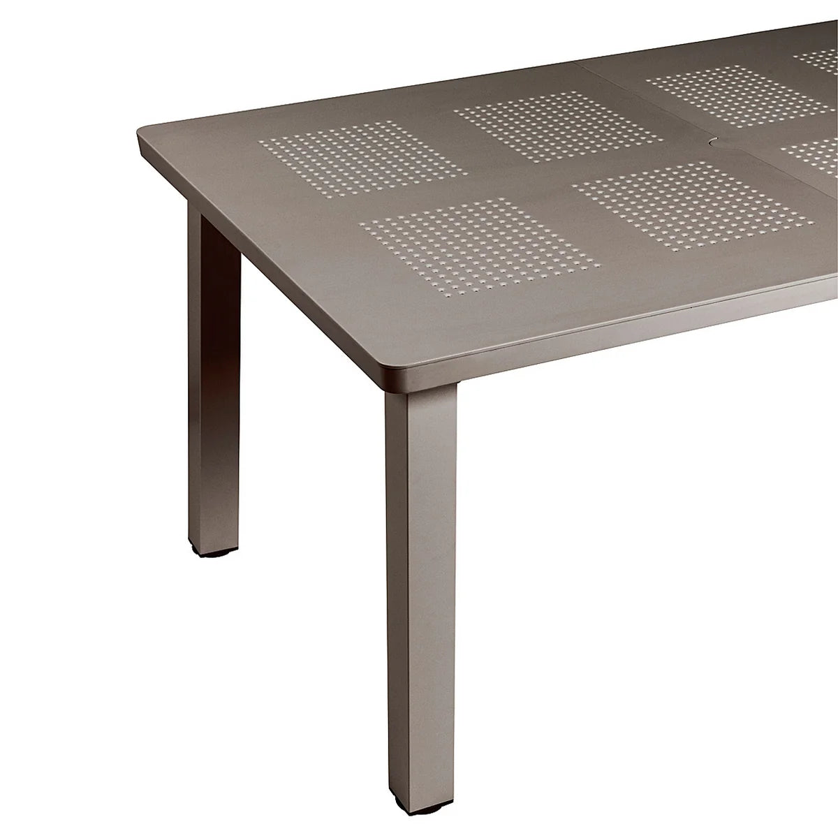 Mesa de Terraza Extensible Levante Nardi 160/220 cm – Mesa Exterior de Polipropileno & Aluminio Antracita (Made in Italy)