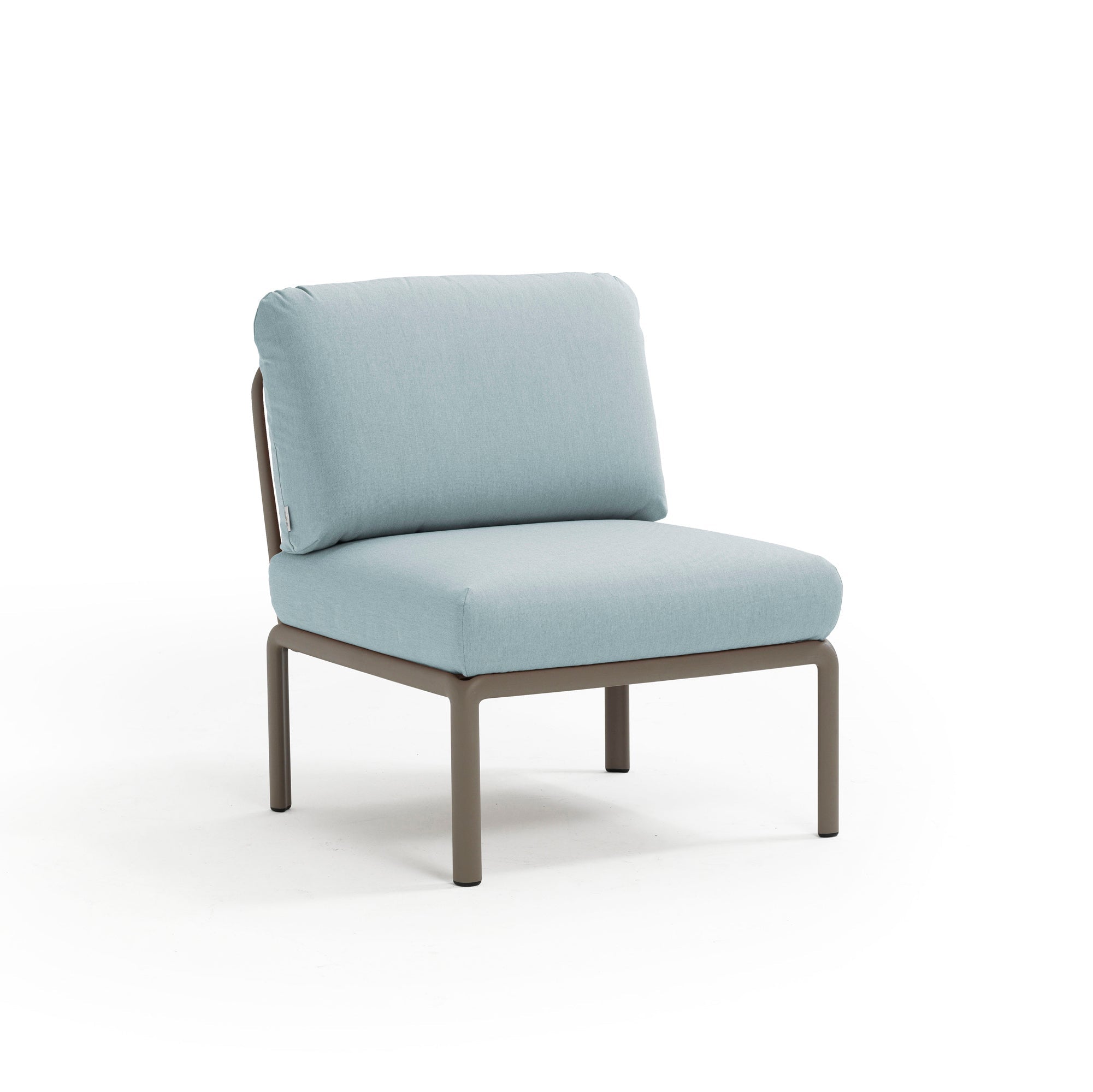 Poltrona Komodo Tortora sin brazos - Ghiaccio Sunbrella