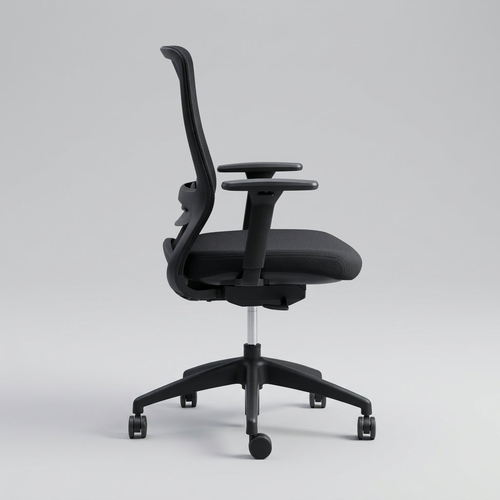 Silla oficina New Loop Negra - Medular Diseño Sillas de Escritorio