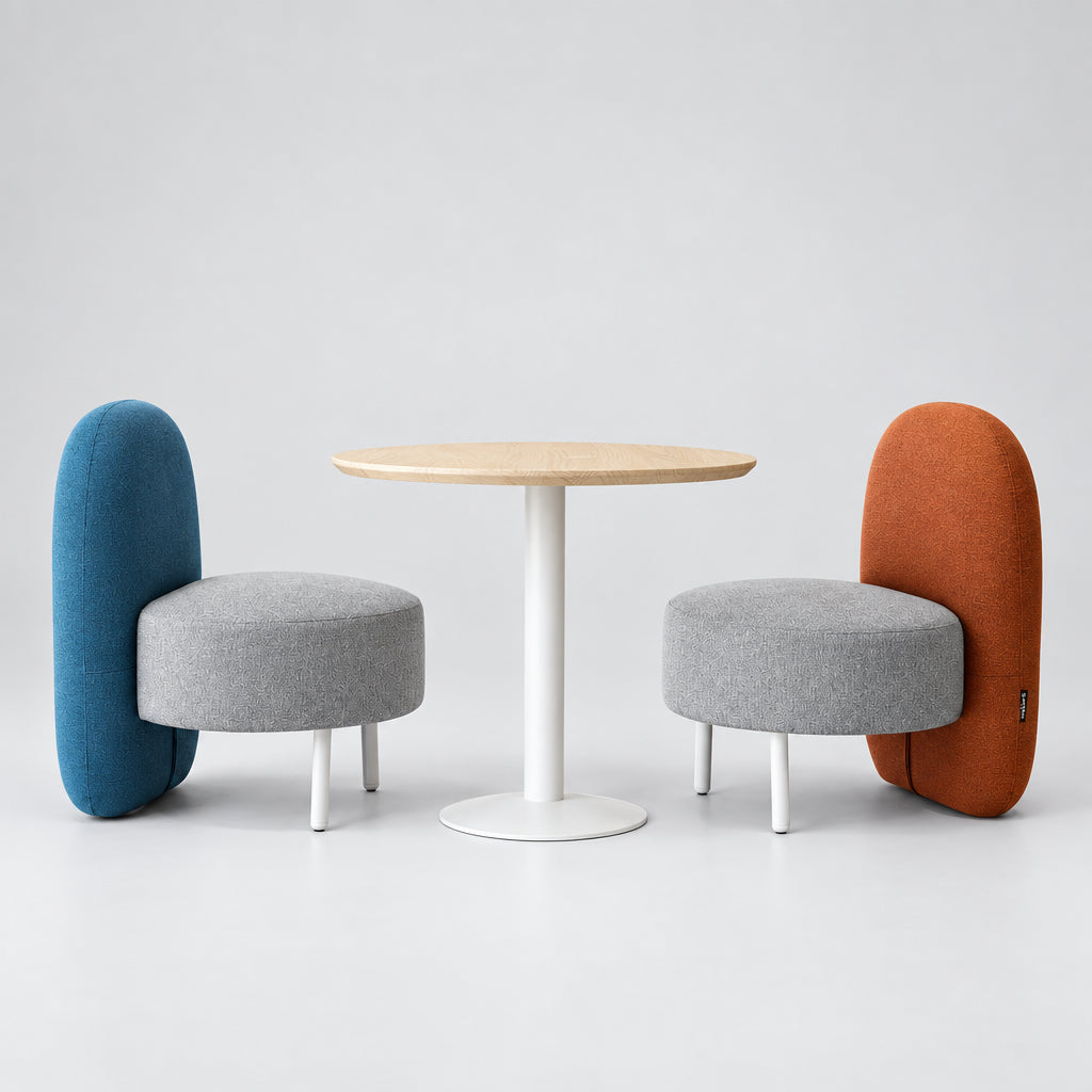 Poltrona Soft Seating Zen gris/azul