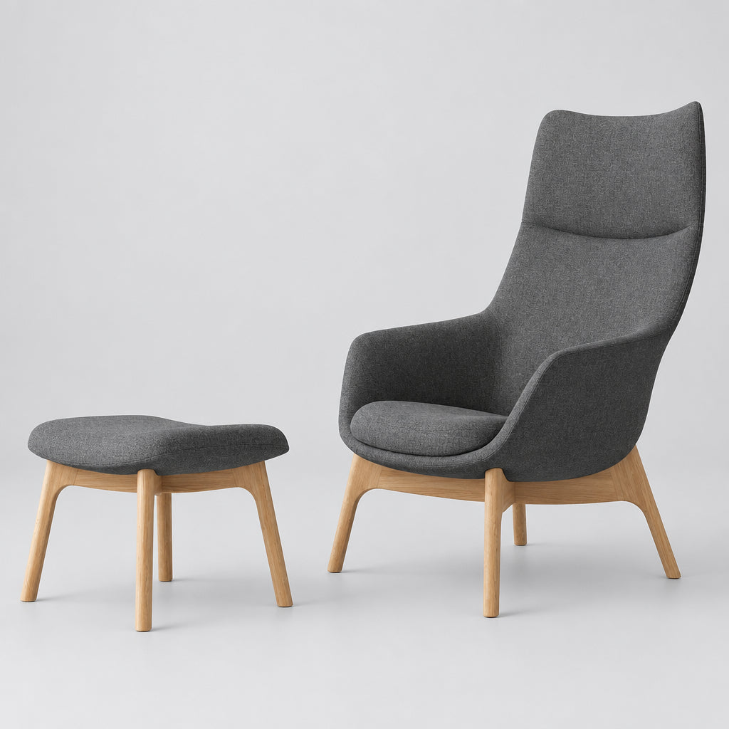 Poltrona Soft Seating Praga Gris Oscuro - Medular Diseño Poltronas