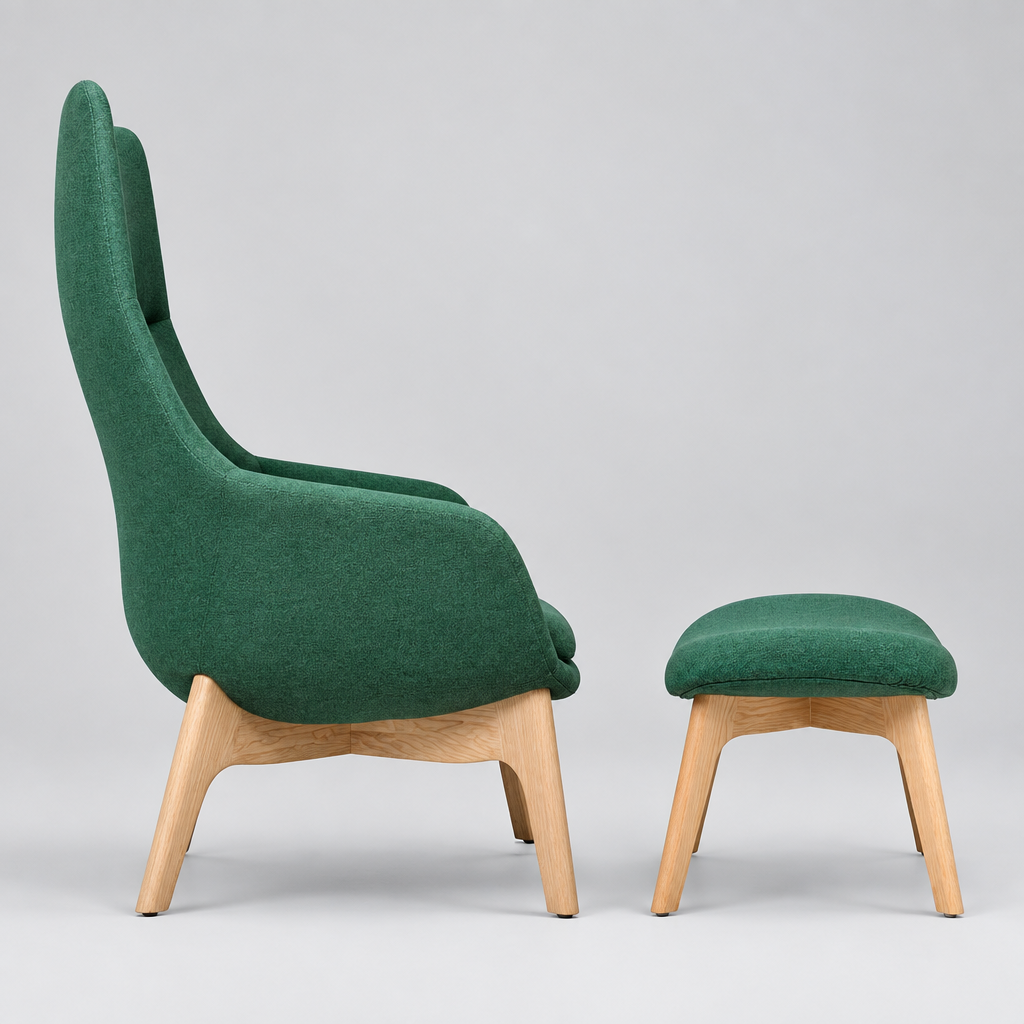 Poltrona Soft Seating Praga Verde - Medular Diseño Poltronas