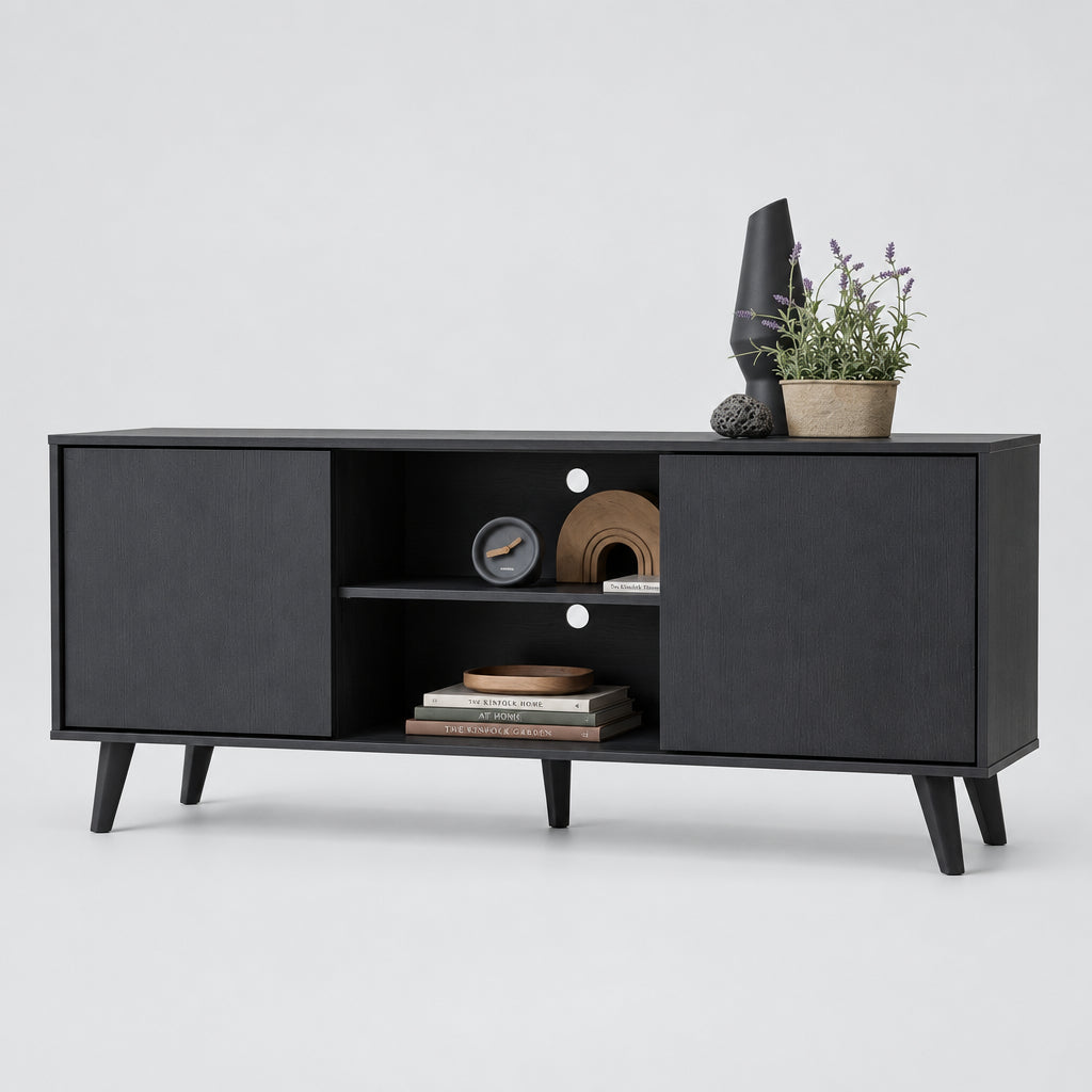 Rack Alto Atacama Black - Medular Diseño Rack