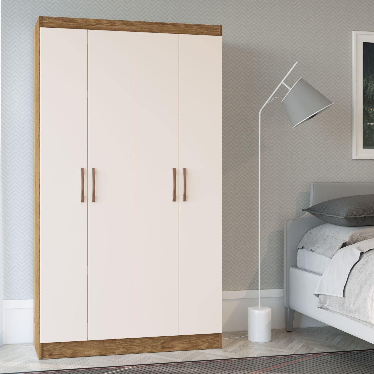 Closet Basic 4 puertas - 2 cajones