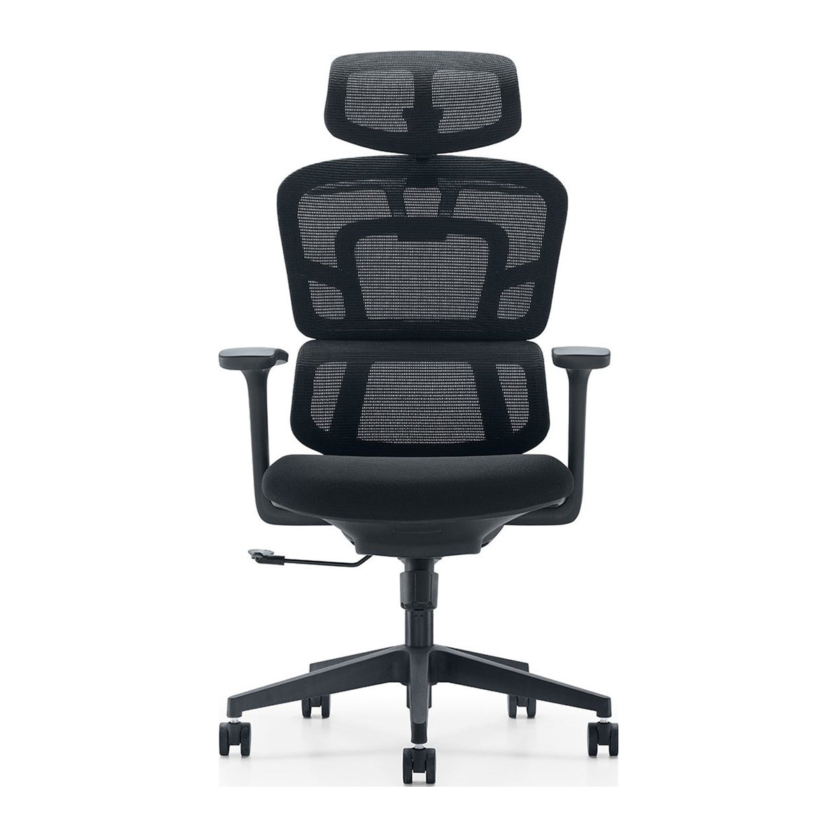 Silla oficina Rimak con cabecera, vista frontal
