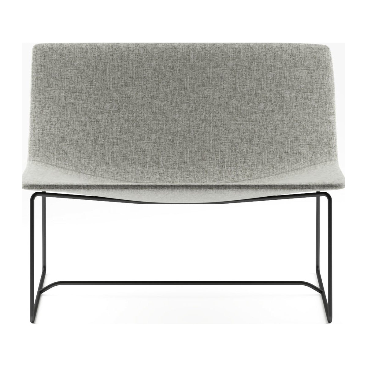 Sillón Sone gris, vista frontal