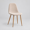 Silla Luxor Velvet Crema - Medular Diseño Silla
