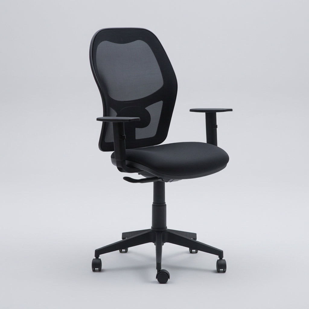 Silla oficina Q3 Negro - Medular Diseño Sillas de Escritorio