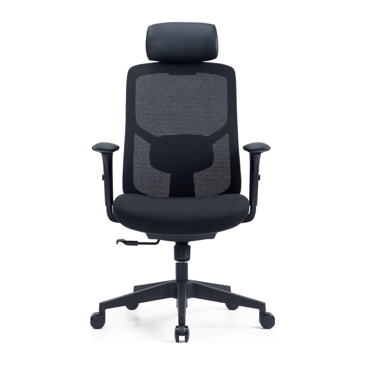 Silla oficina Tango con cabecera, vista frontal
