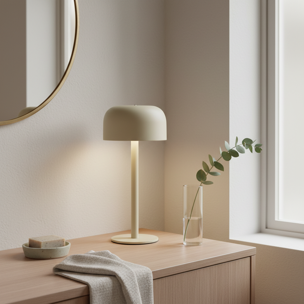 Lámpara de Mesa Agora Recargable Dimeable Beige