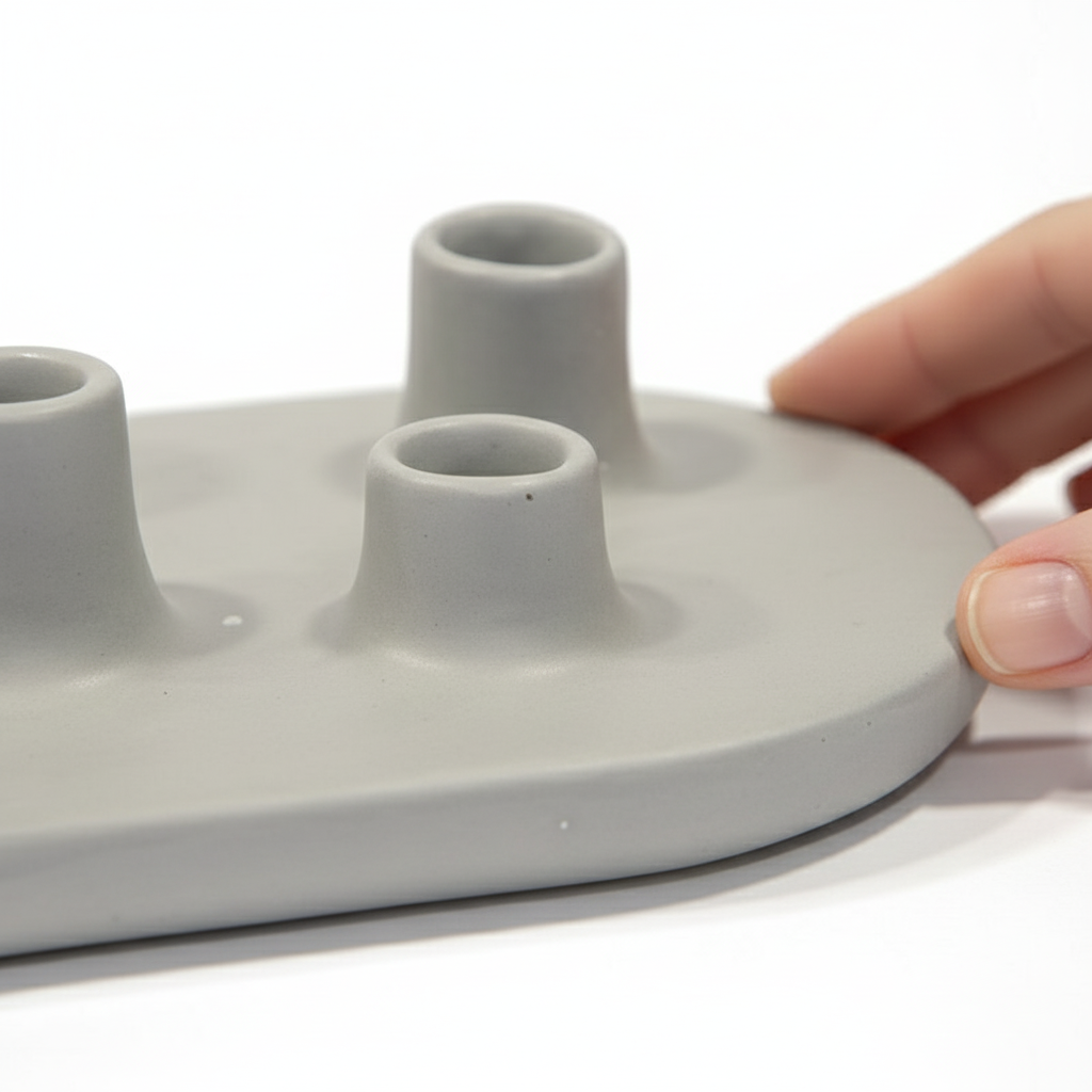 Candelabro Tatio Gris Claro - Detalle