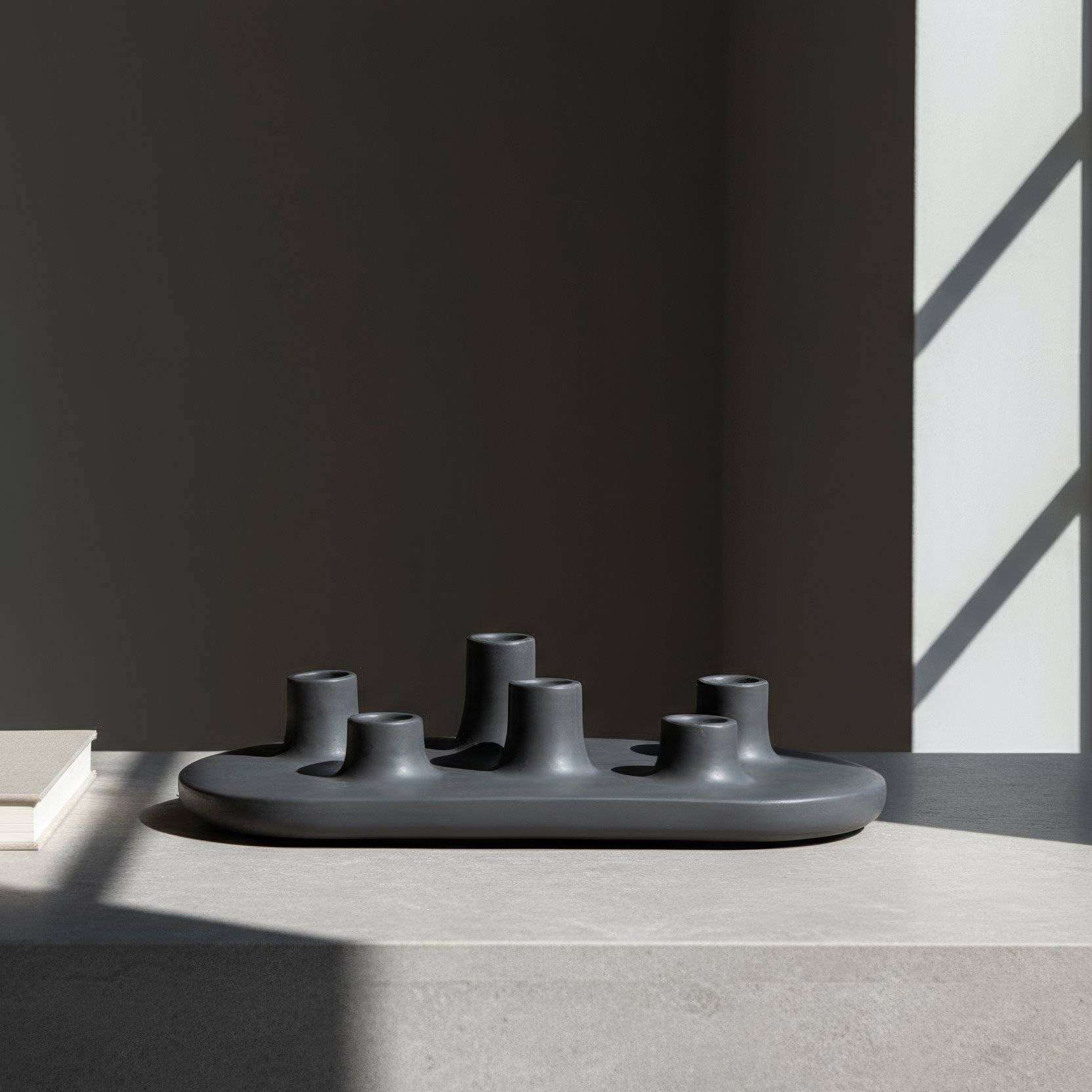 Candelabro Tatio Gris Oscuro