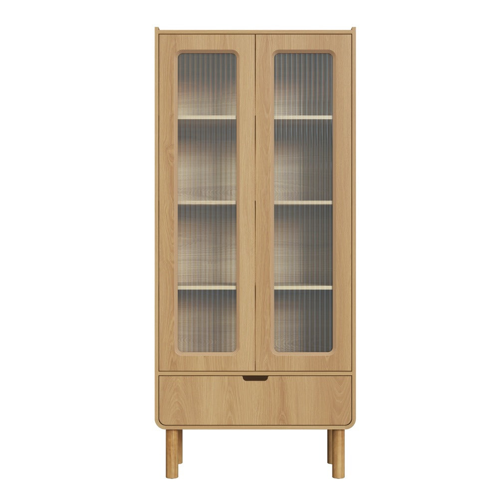 Vitrina 2 Puertas 1.8 con Vidrio Aura Natural