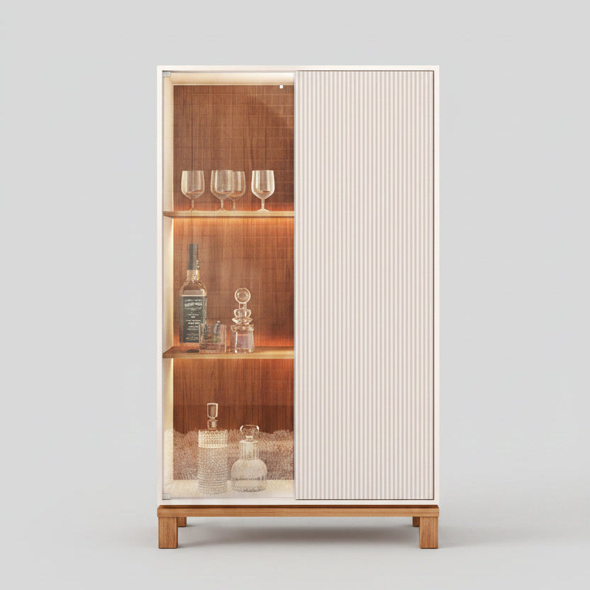 Vitrina Mondrian Off-White Castaño