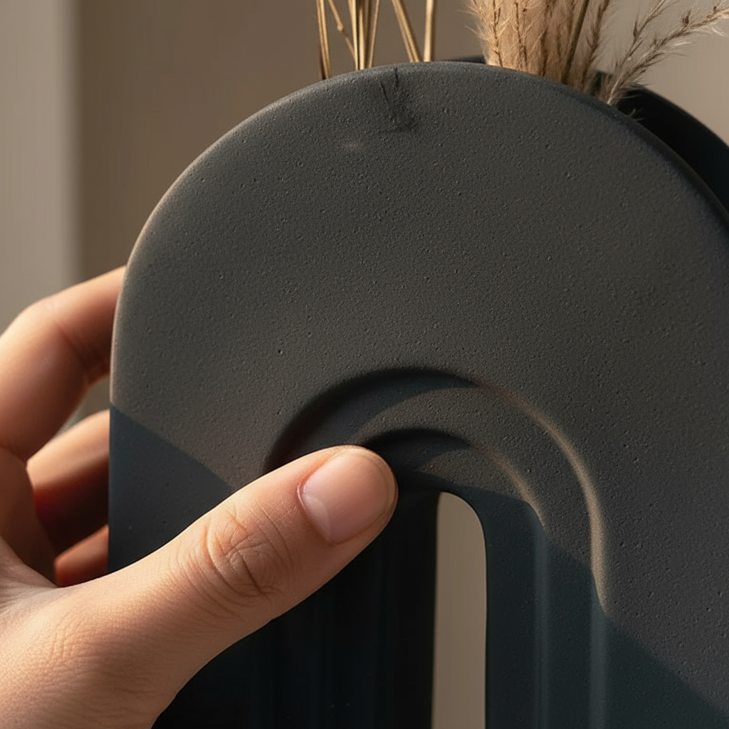 Jarrón Arco Negro - Detalle