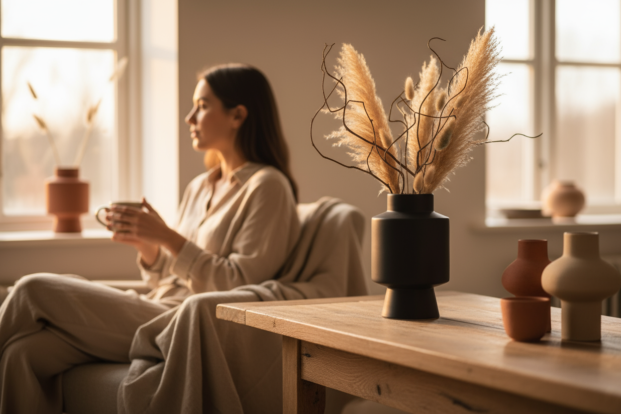 Jarrón Simon Negro - Bolia