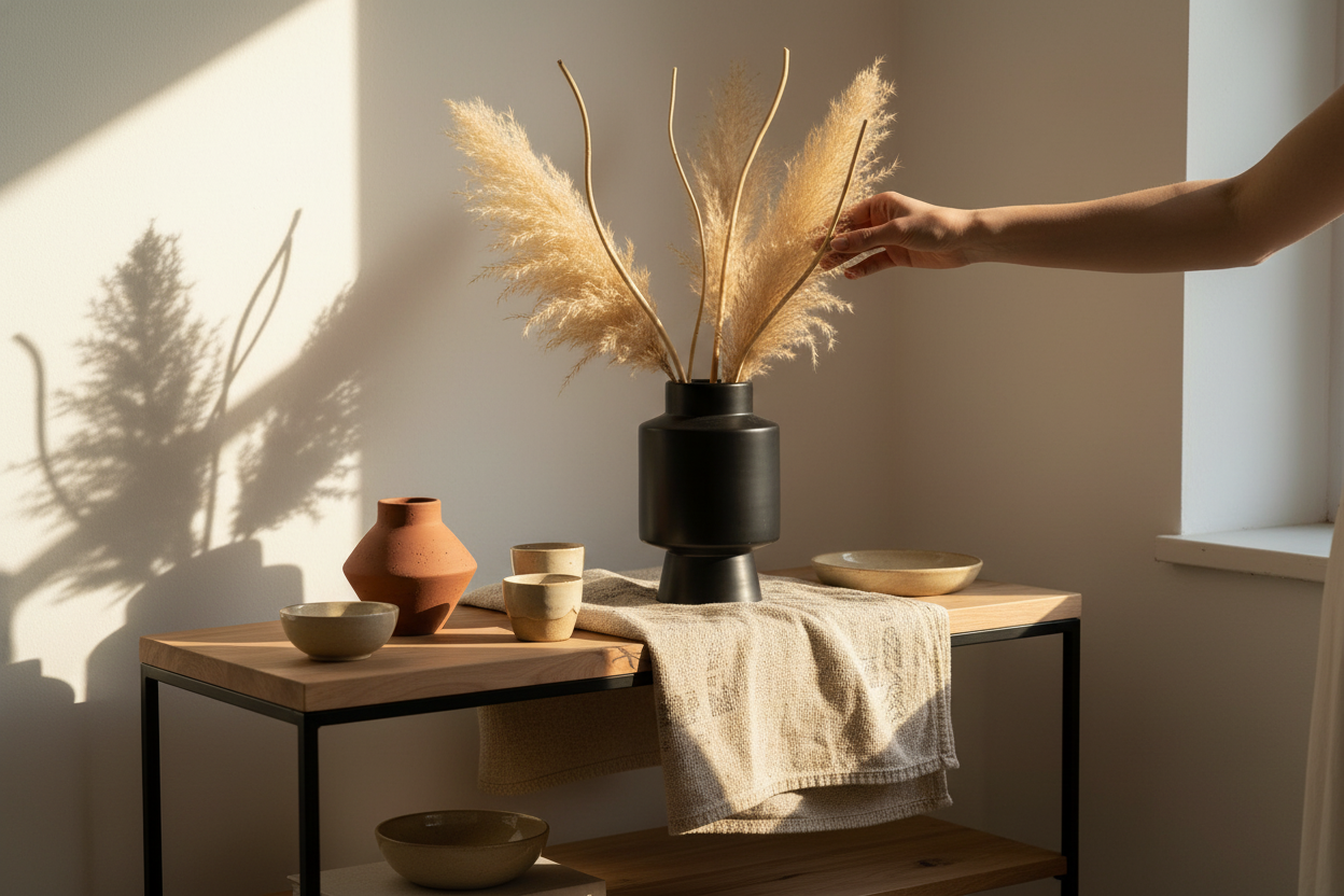 Jarrón Simon Negro - Composición