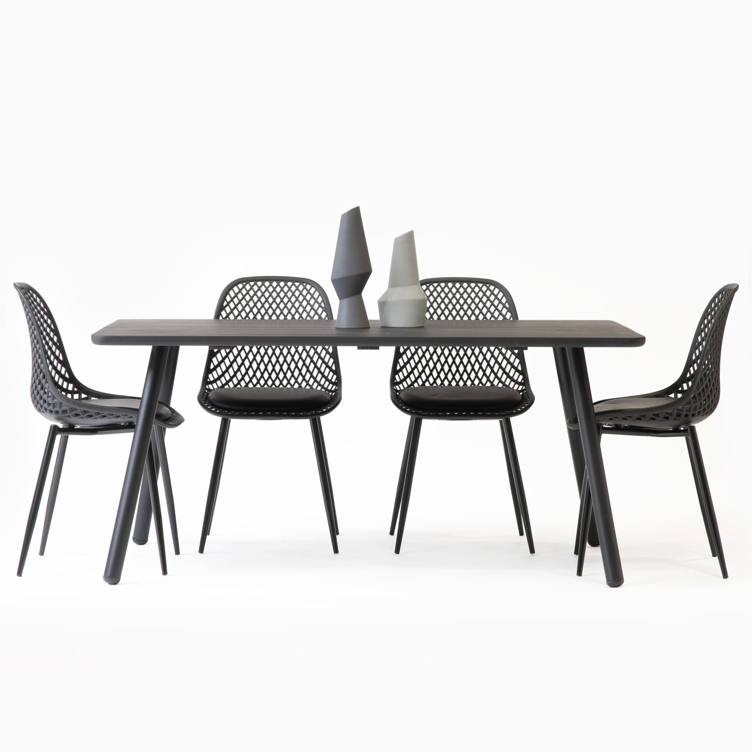 Juego de Comedor Aula Black 6P + 6 Sillas Europa