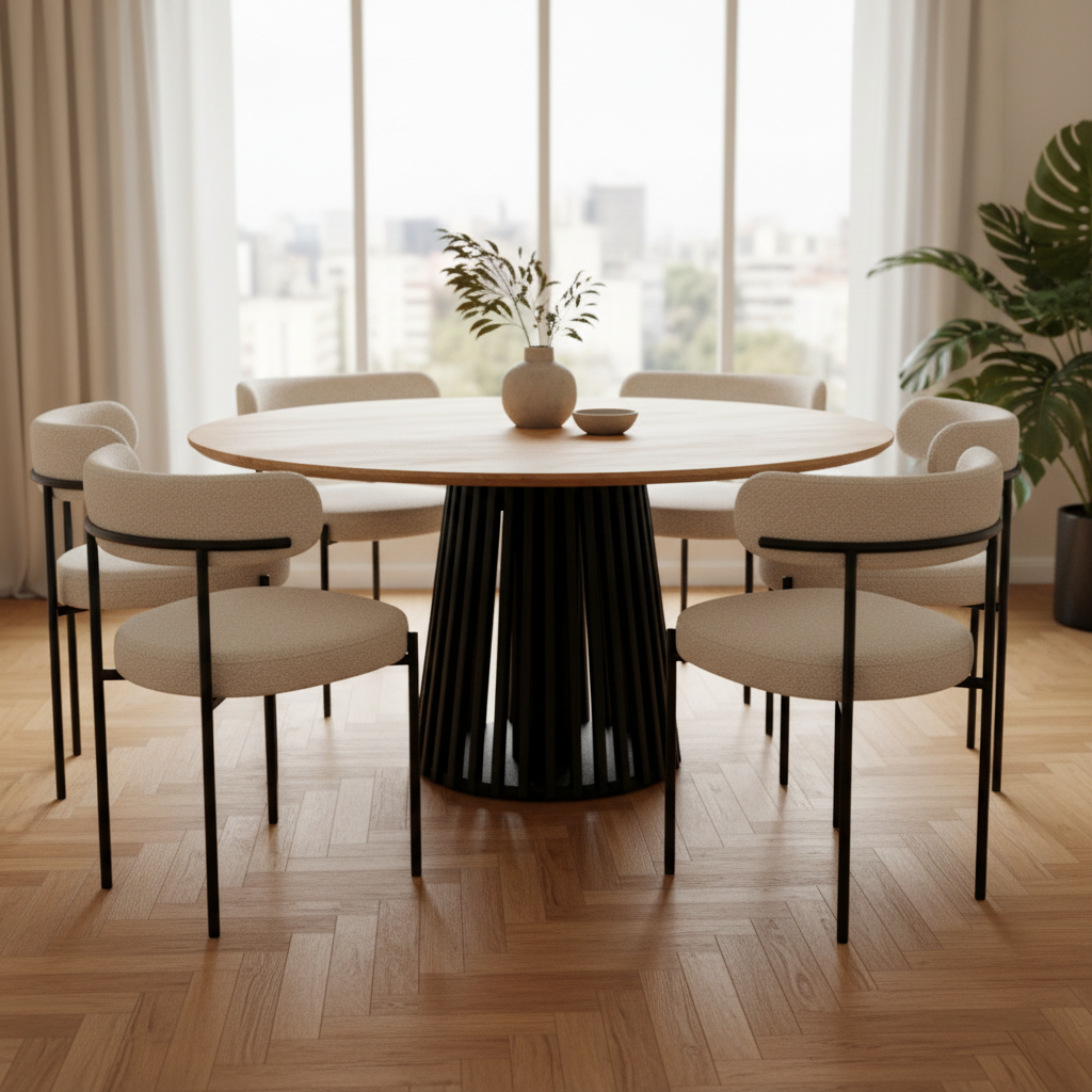 Juego de Comedor Palisade Lenga 6P + 6 Sillas Numa