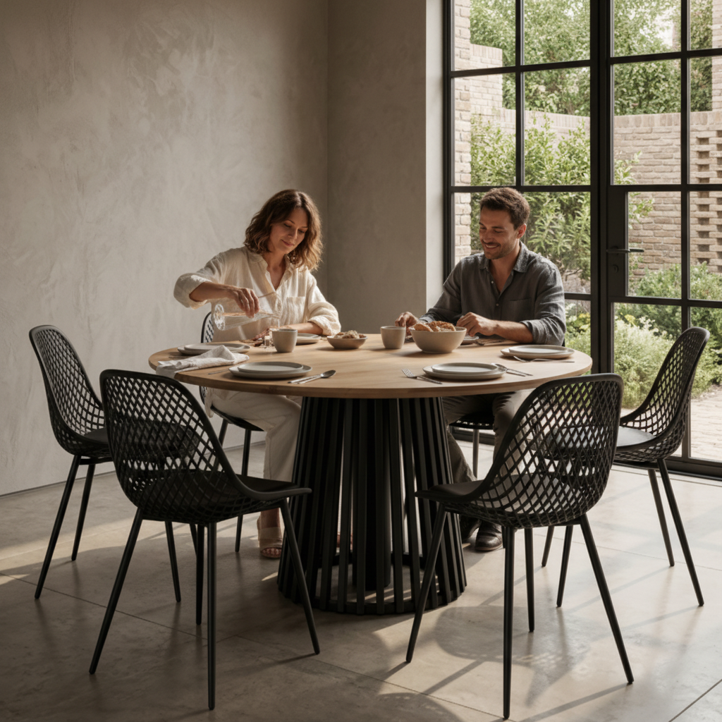 Mesa Palisade Circular Lenga 6P