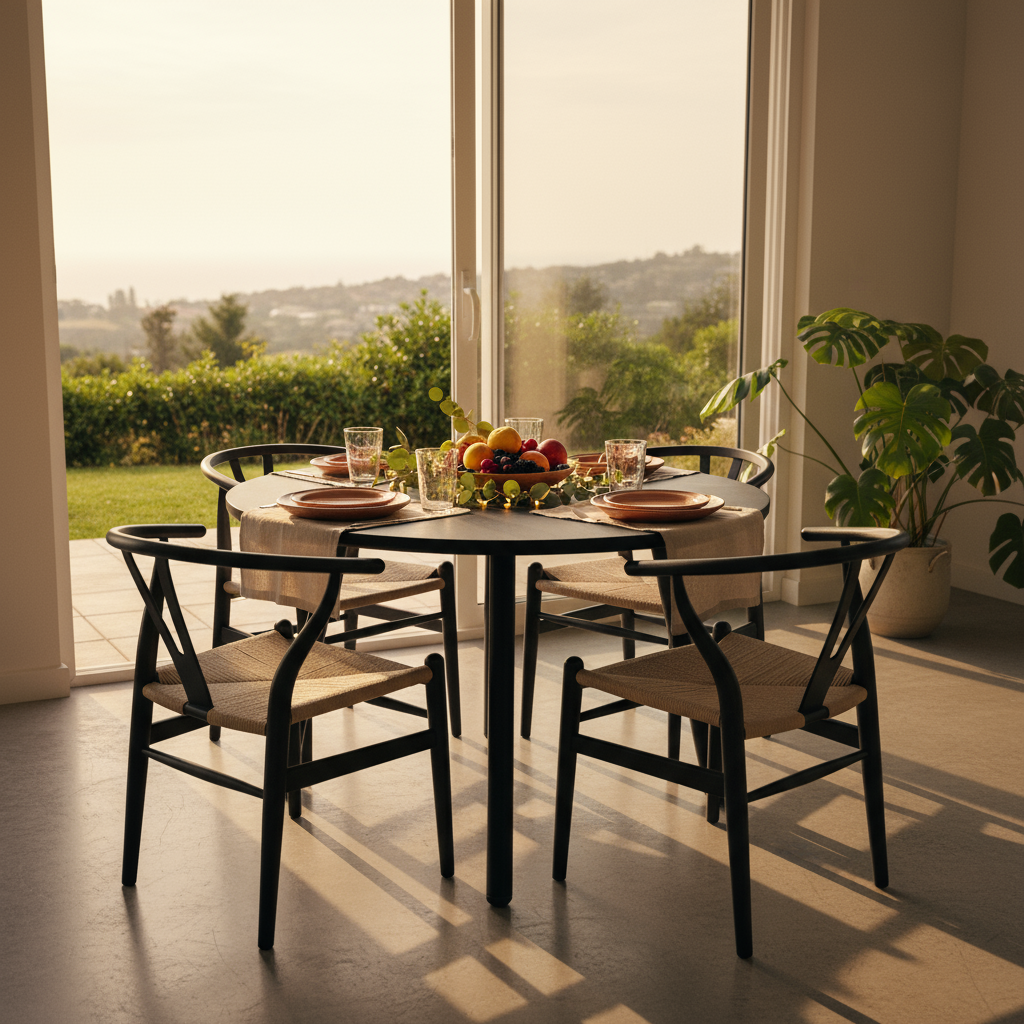 Mesa de Comedor Aula Black 4P