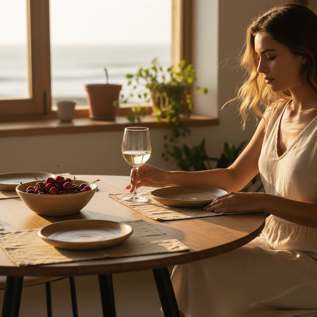 Mesa de Comedor Aula Nogal 4P