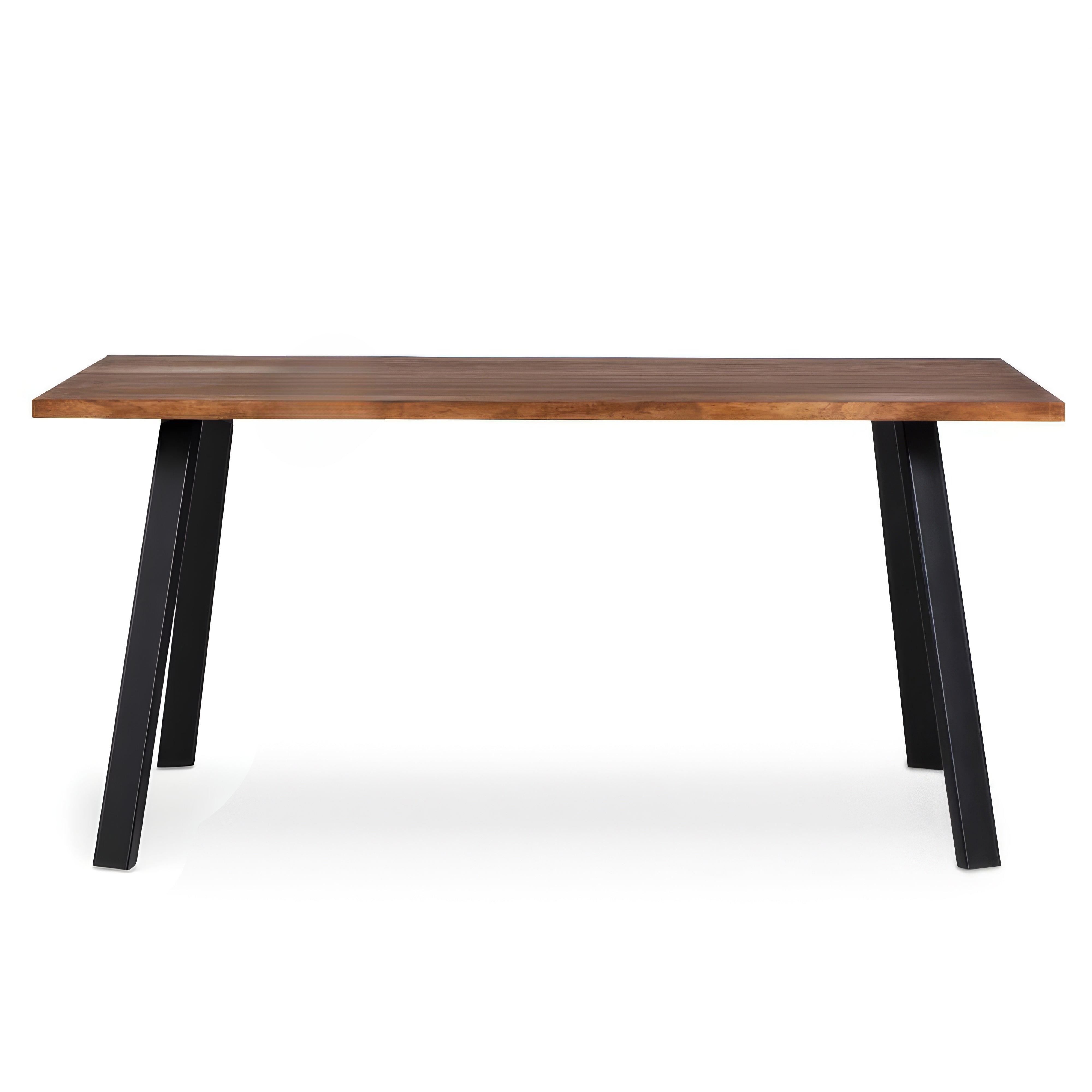 Juego de Comedor Paladio Nogal 6P + 6 Sillas Tolix Negra