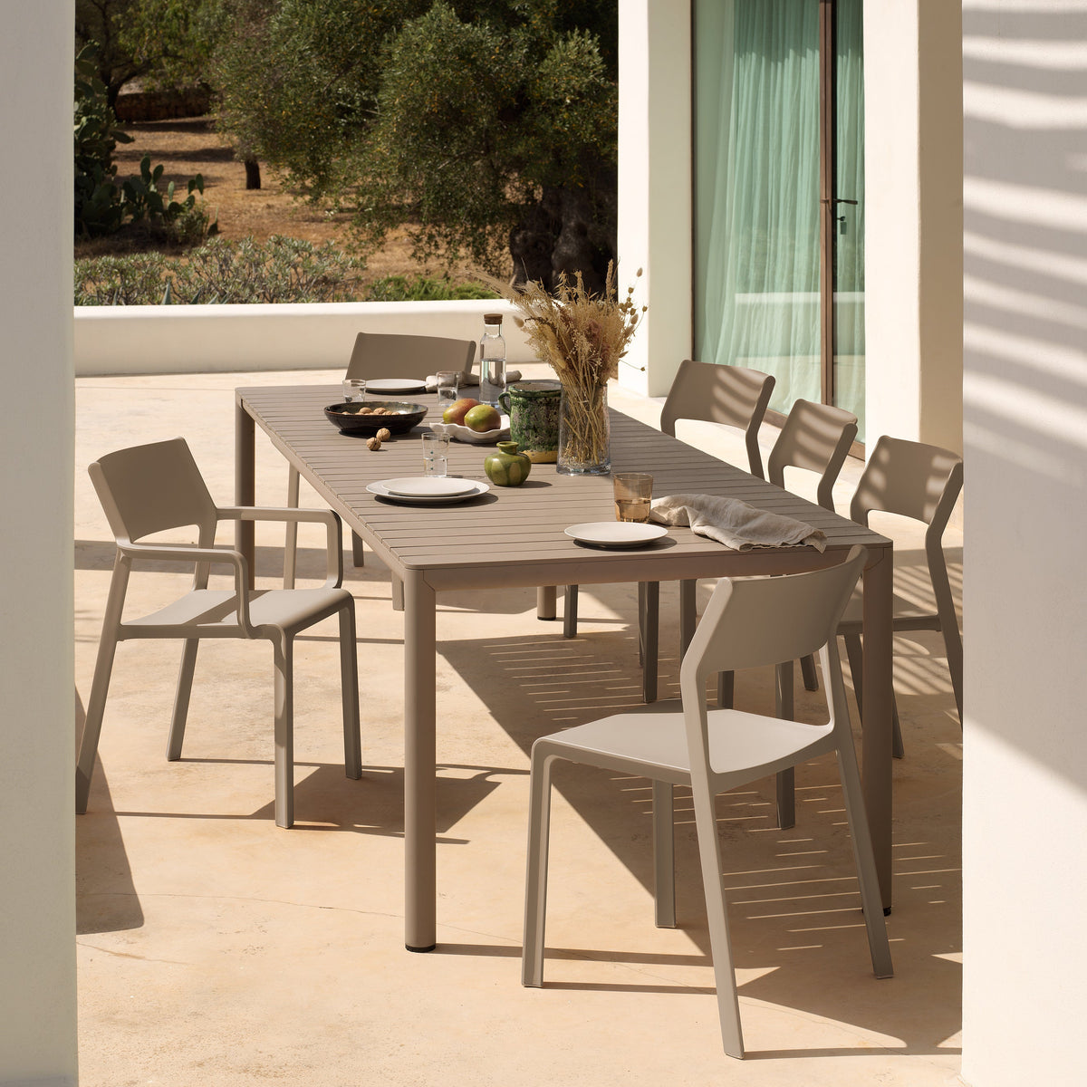 Silla Trill con brazos Tortora