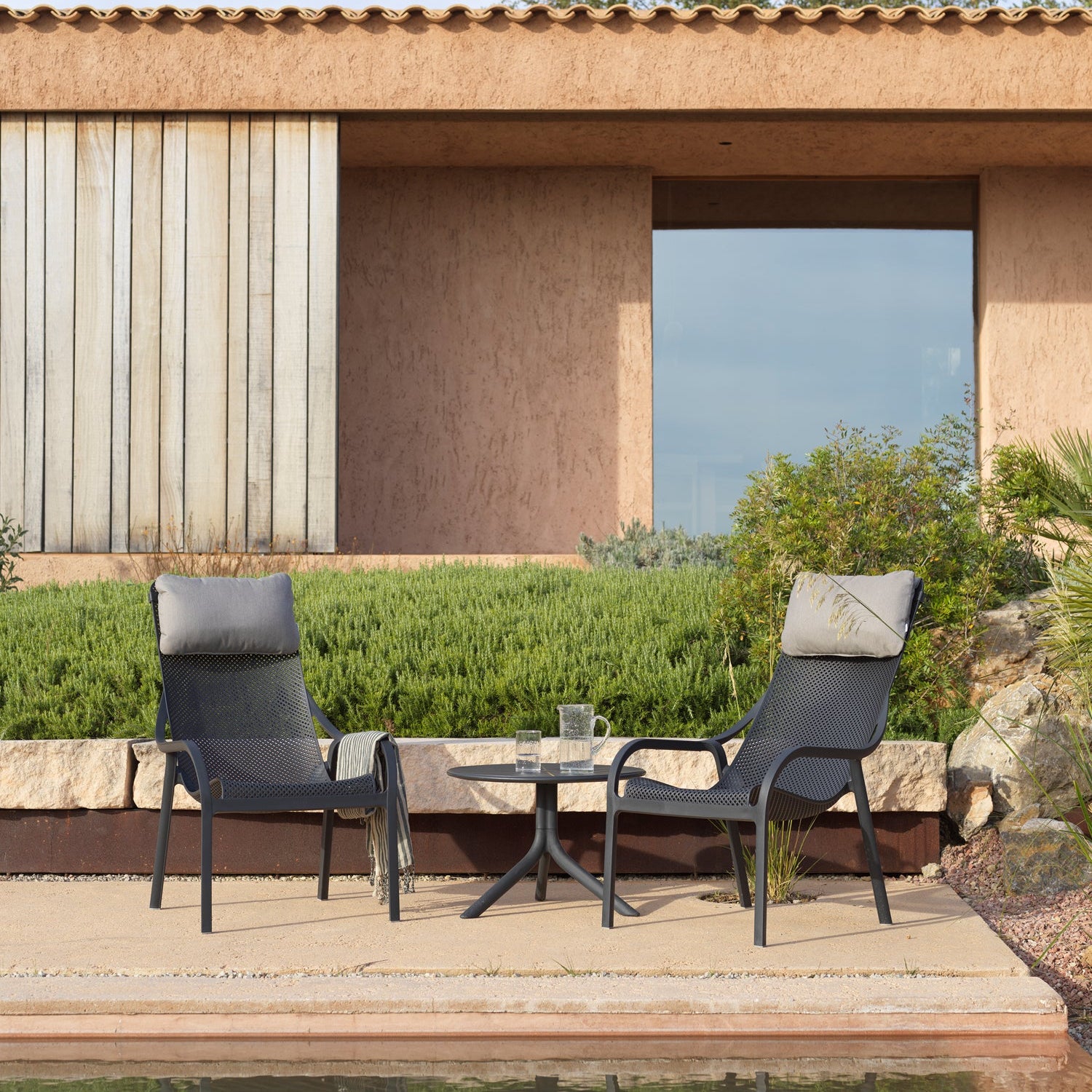 Cojin para Net Lounge apoyacabeza Gris Sunbrella