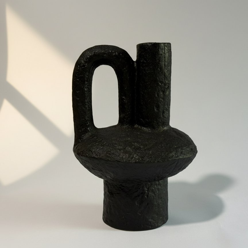 Jarrón Vesubio Black