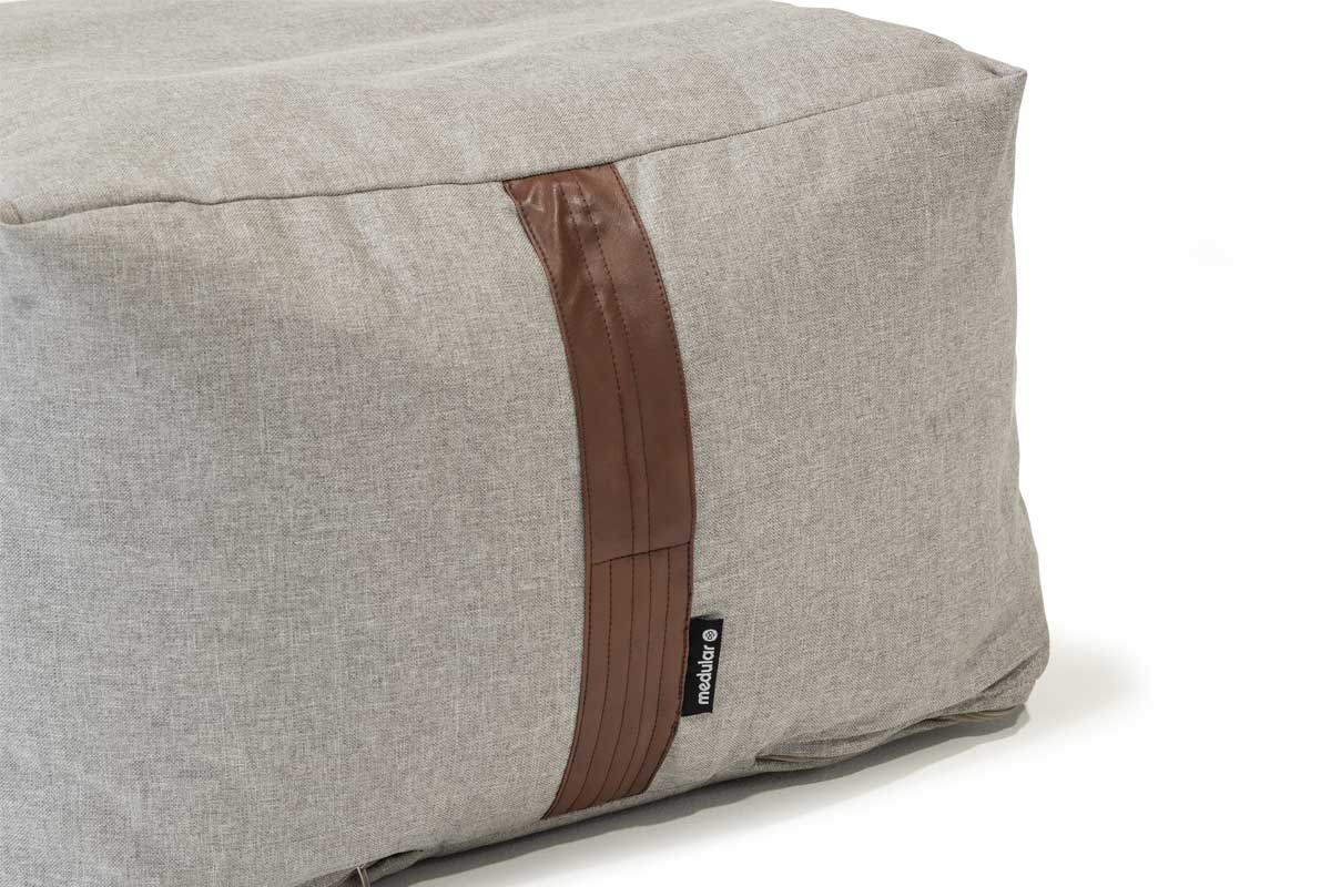 Pouf Medular Square Gris Acero