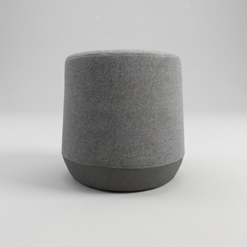Pouf Soft Seating Kyoto S Asiento Gris y Base Gris Oscuro