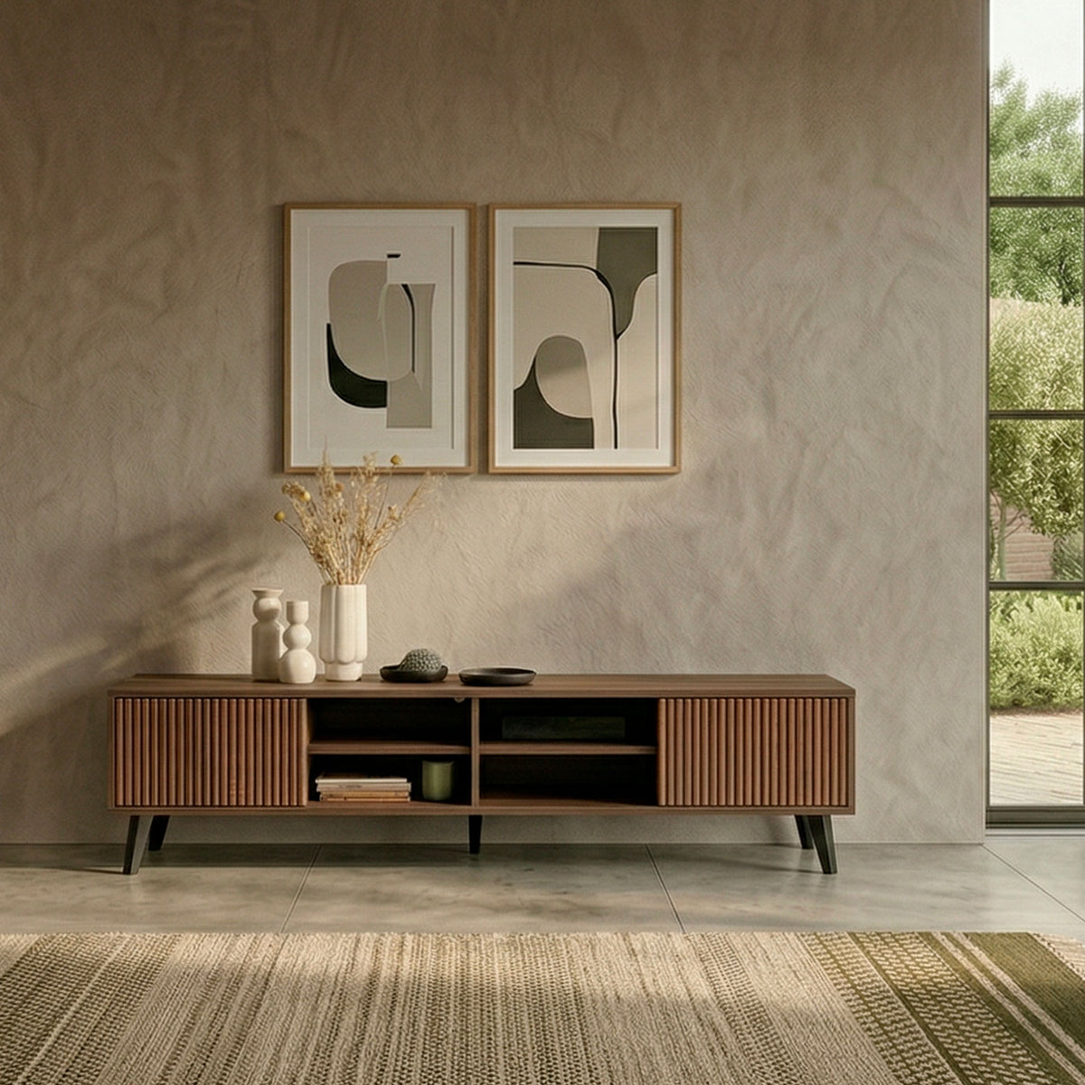 Rack Bajo Atacama Line Roble - Rack TV Moderno | Medular Design