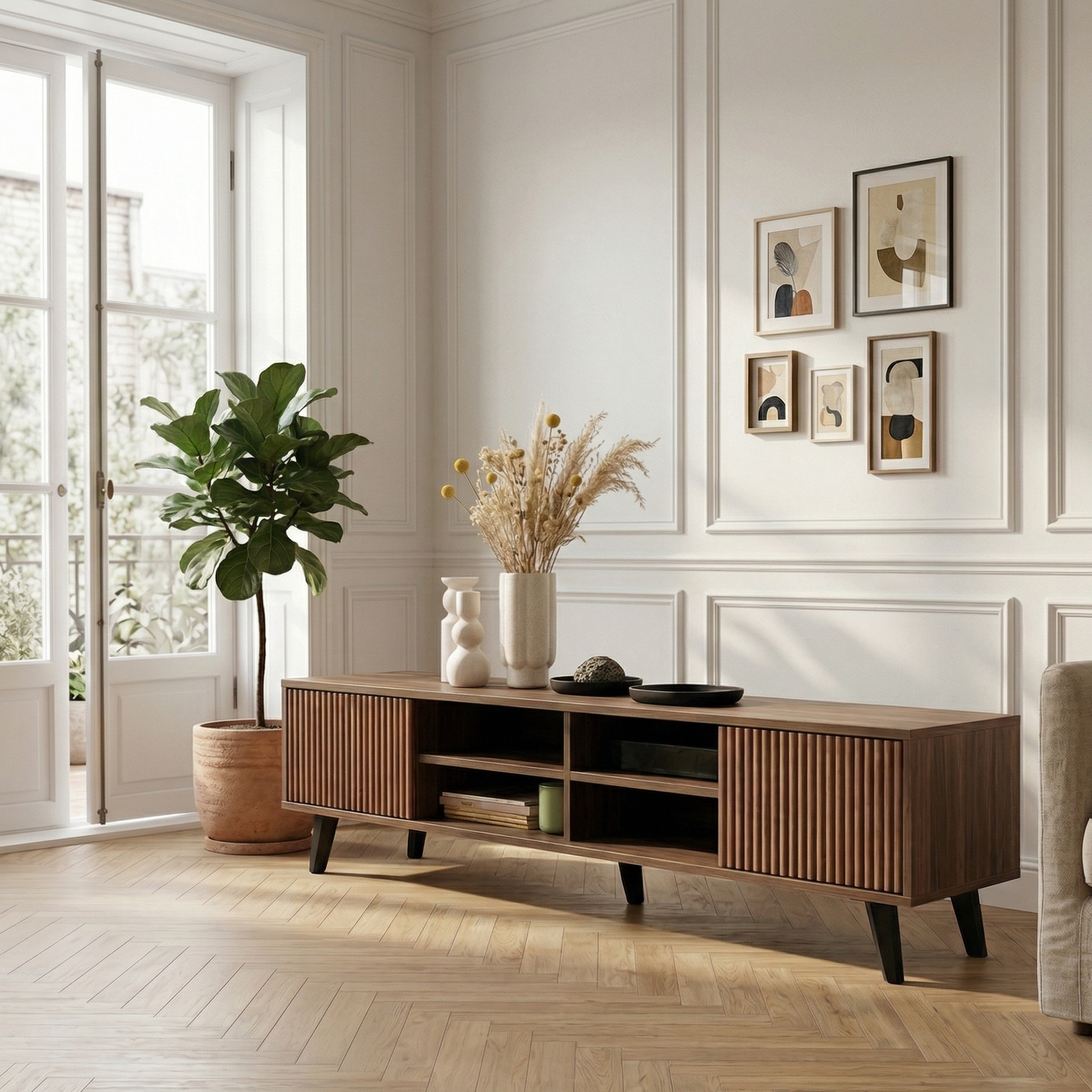 Rack Bajo Atacama Line EE Nogal