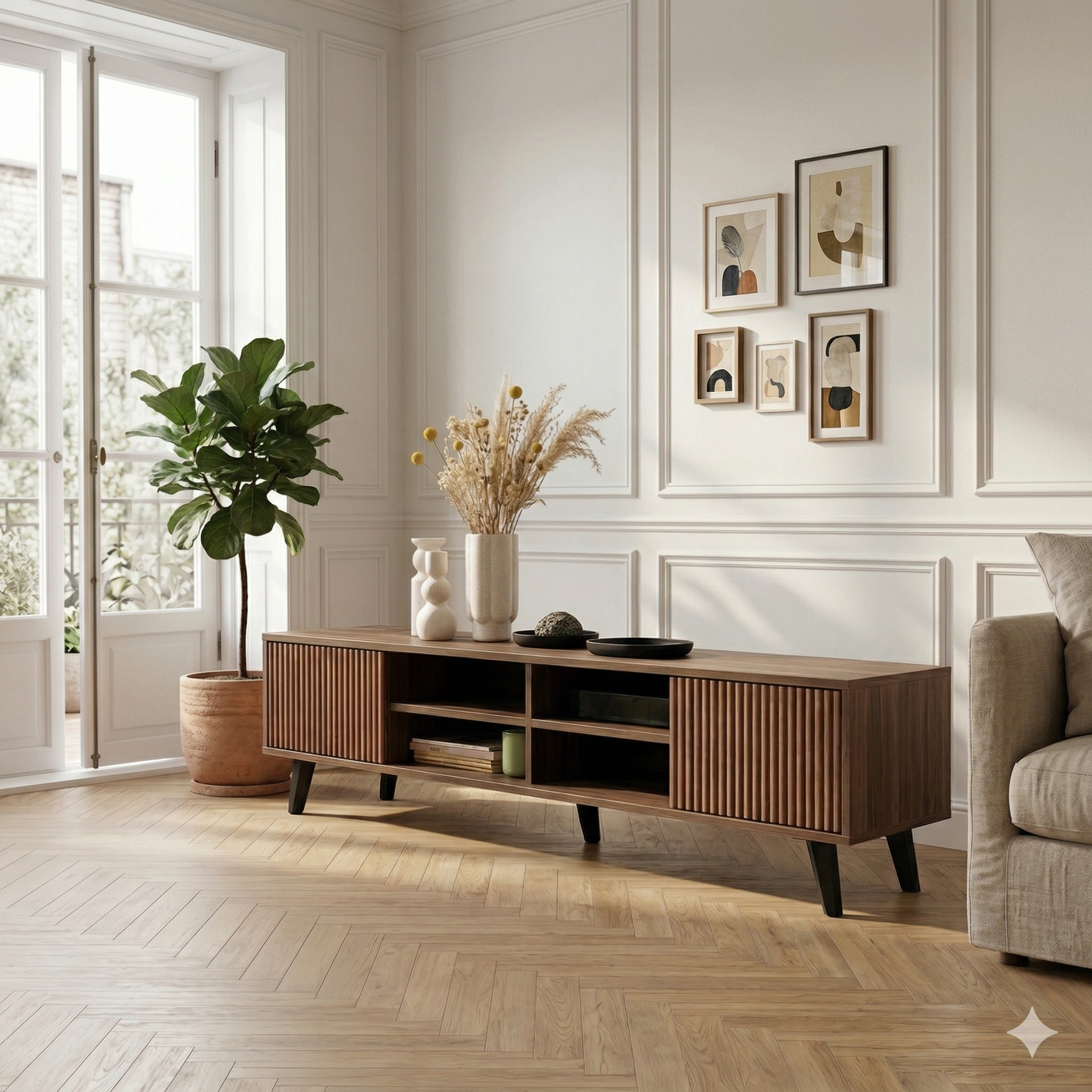 Rack Bajo Atacama Line EE Nogal