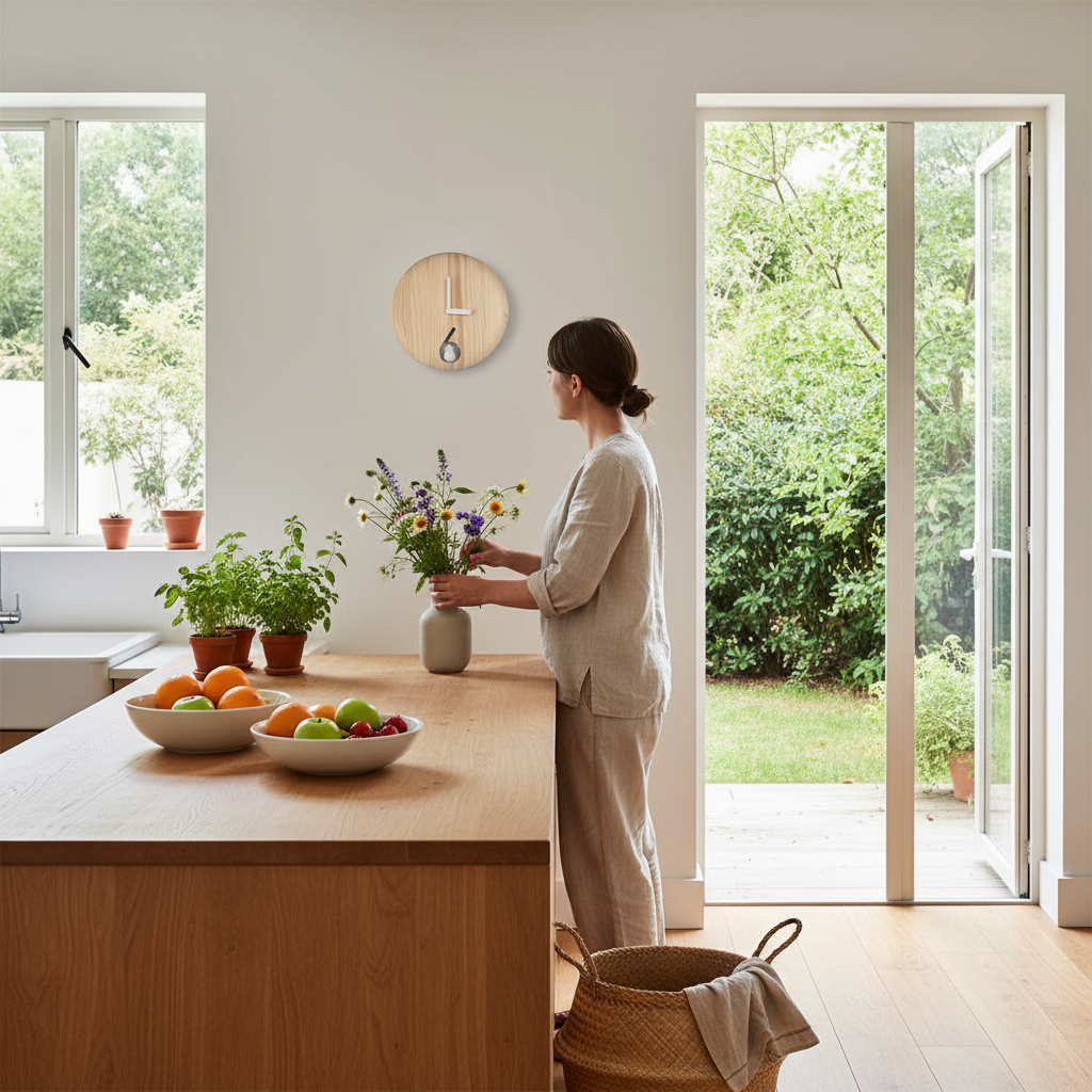 Reloj Chincol - Cocina con jardín