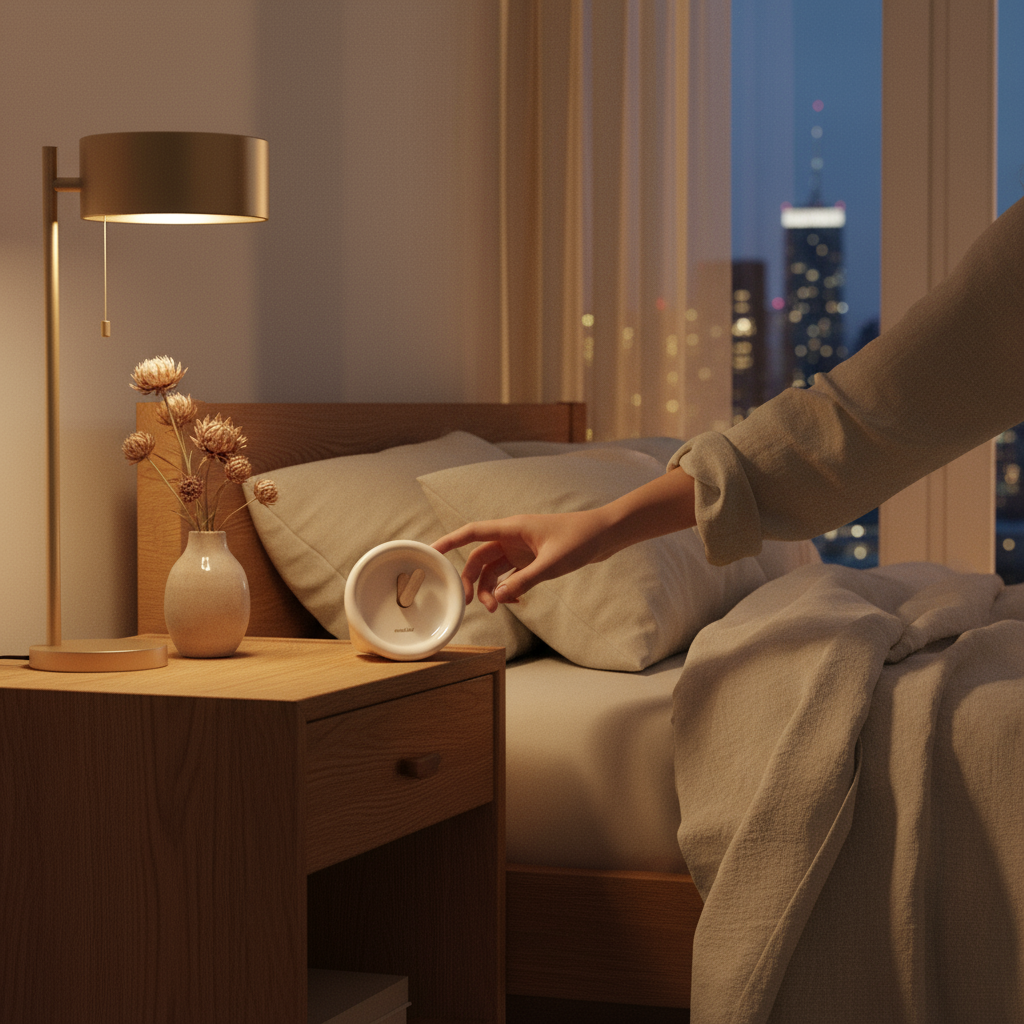 Reloj Gary blanco - Dormitorio con dimensiones correctas